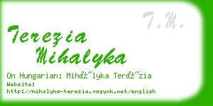 terezia mihalyka business card